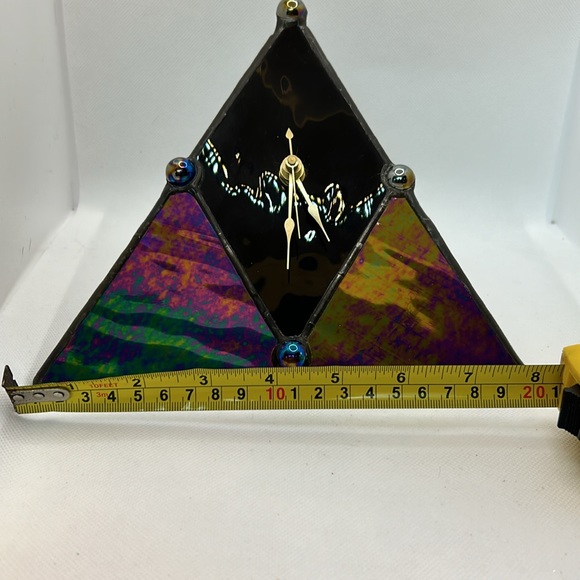Stained Glass Desk Clock - Picture 5 of 7